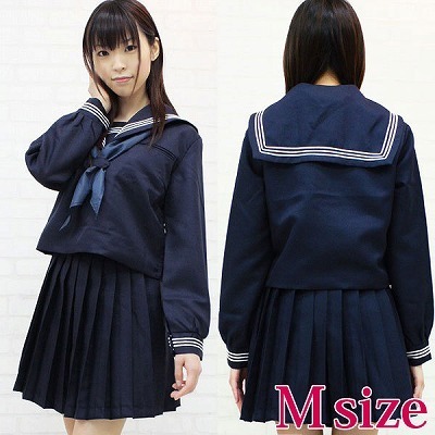 大阪の女子高セーラー服(冬服) M